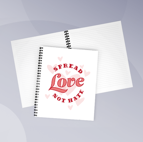 Picture of Spread Love Not Hate Notebook