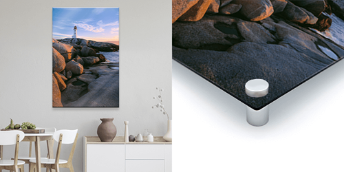 Picture of Peggy's Cove Light Metallic Print