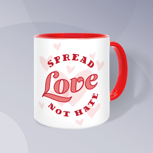 Picture of Spread Love Not Hate Ceramic Mug